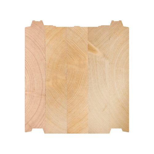 Log type: Modern laminated log LHM 202x220 mm