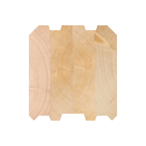 Log type: Traditional laminated log LHP 180x195 mm