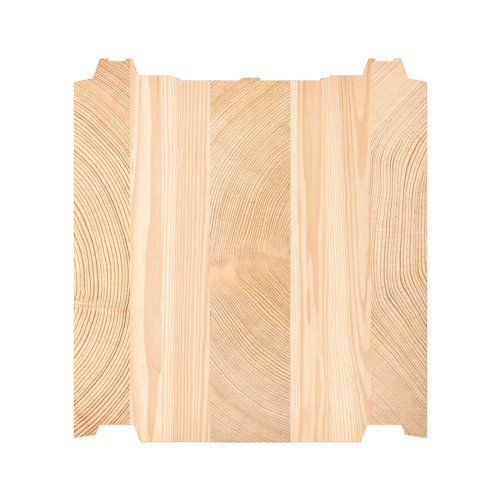 Log type: Non-settling laminated log LHX 202x220 mm
