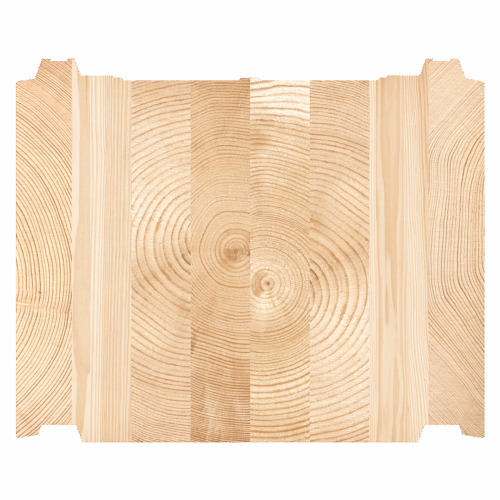 Log type: Non-settling laminated log LHX 268x220 mm